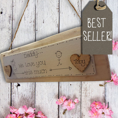 Personalised Pallet Plaque - We Love you this Much 7775