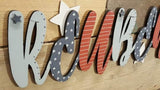 Personalised Name Sign - Stars & Stripes 8525