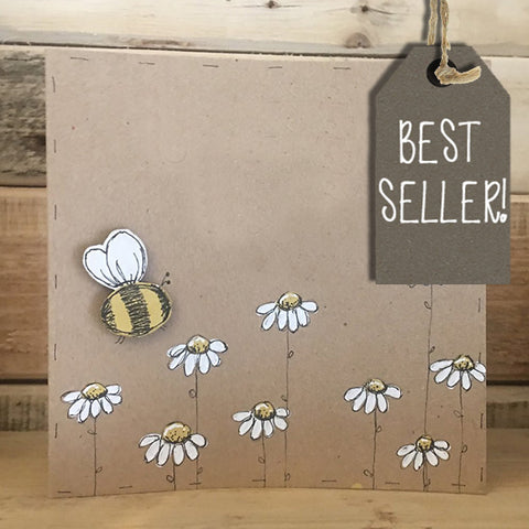 Personalised Card / Postcard - Bees & Daisies 8721