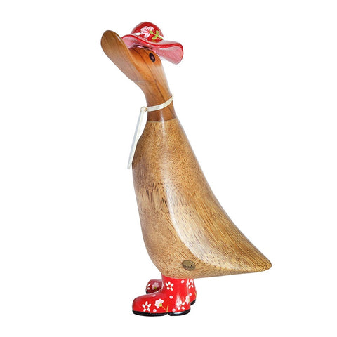 DCUK Duckling with Floral Hat & Welly Boot - Red 9794