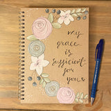 Personalised Notebook - Floral Wreath 9339