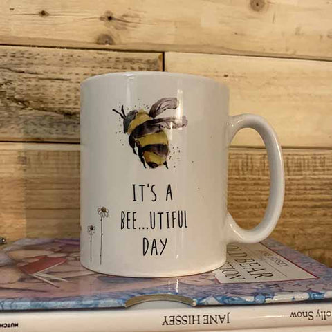 Bees & Daisies 10oz Mug - Bee-utiful Day 10712