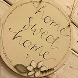 Personalised Round Plq with Daisy Flower 9820