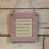 Personalised Square Frame Plaque - I am the Storm 9550
