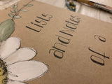 Handmade Notebook with Daisy Wreath - Supermom 9886