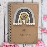 Handmade Rainbow Notebook - Baby Memories 9962