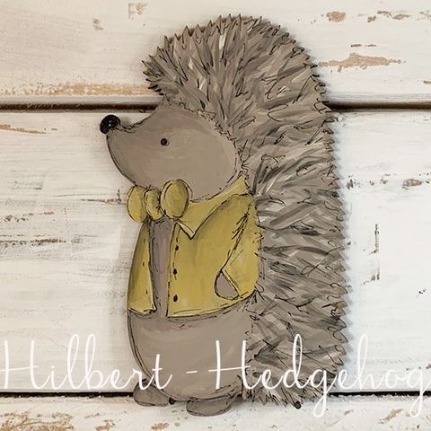 Personalised Animal Range - Hilbert Hedgehog Lg Plaque 9680