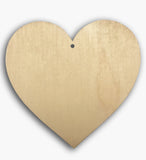 Country Heart Wooden Blank 8576