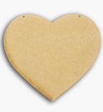 Heart Plaque Wooden Blank 6" 8581