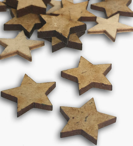 Mini Wooden Star Embellishment 8573