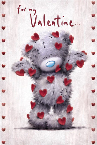 Me To You Greetings Card - Bear and Falling Hearts 12391