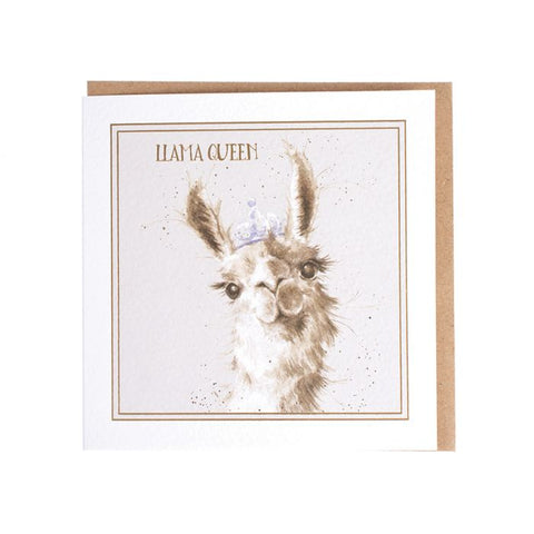 Greetings Card - Llama Queen 12351