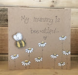 Personalised Card / Postcard - Bees & Daisies 8721